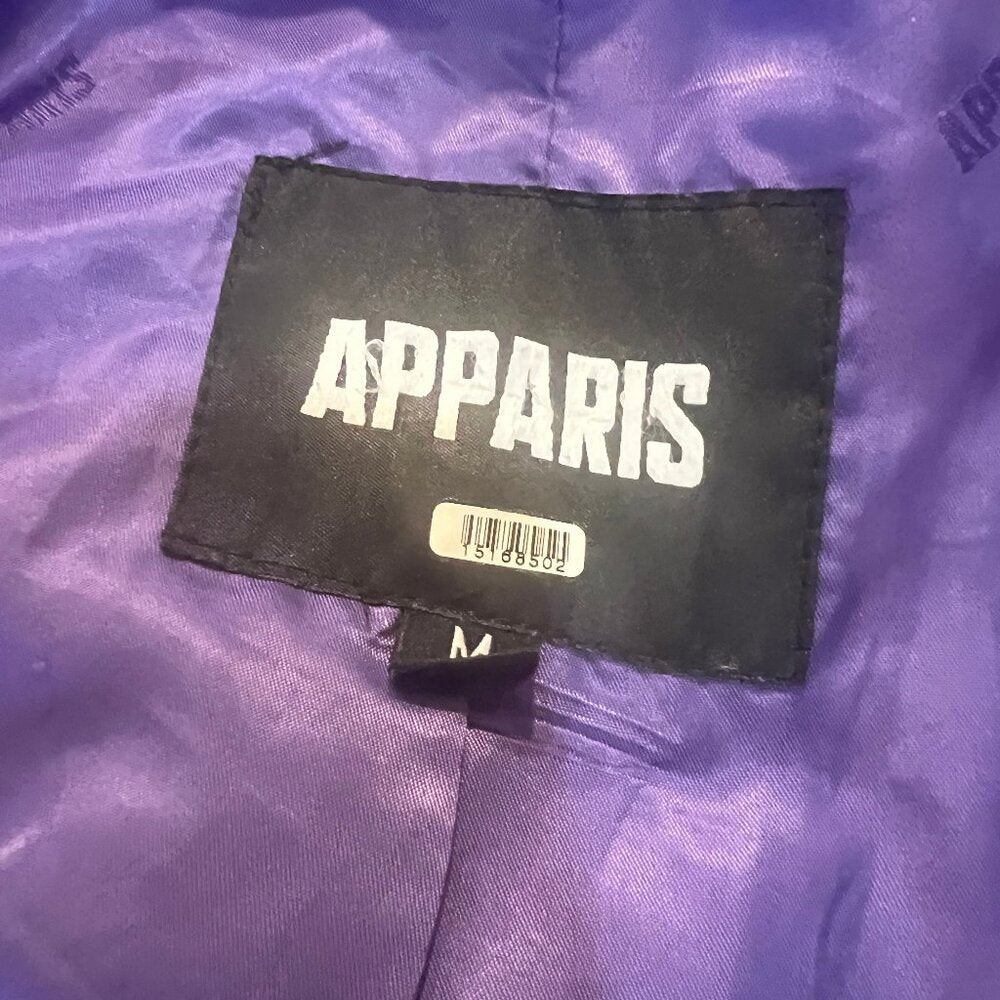 Apparis Stevie Faux Leather Coat – Purple Quilted Beauty