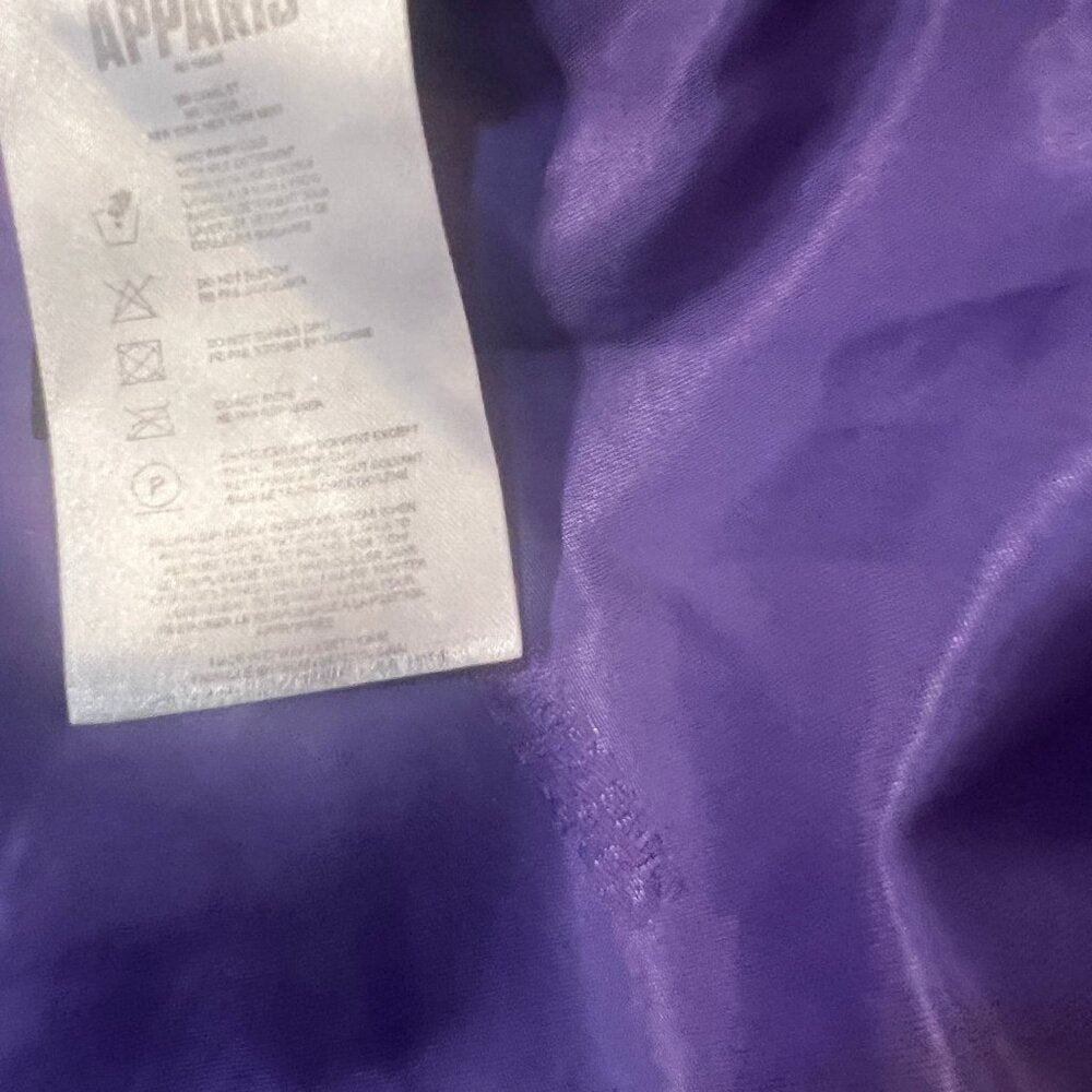 Apparis Stevie Faux Leather Coat – Purple Quilted Beauty