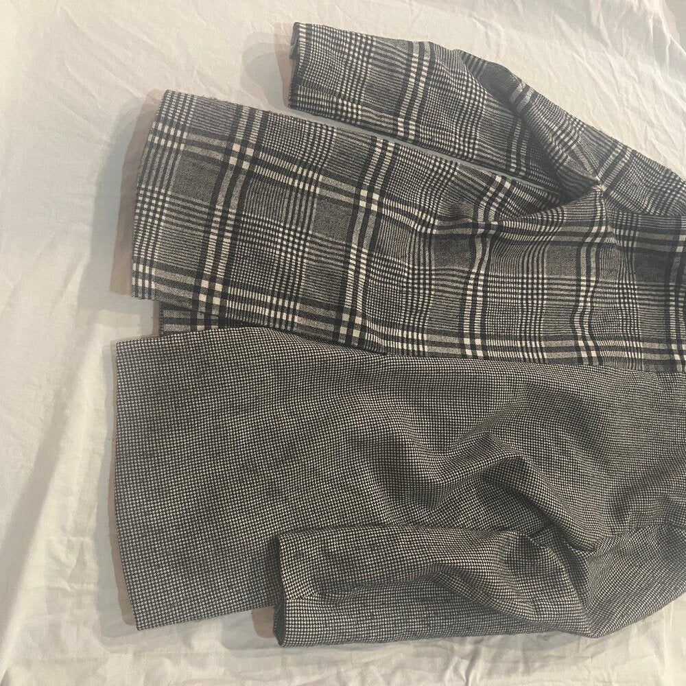 Ronny Kobo “Kiera” Oversized Wool Blazer – Plaid & Houndstooth Power Jacket