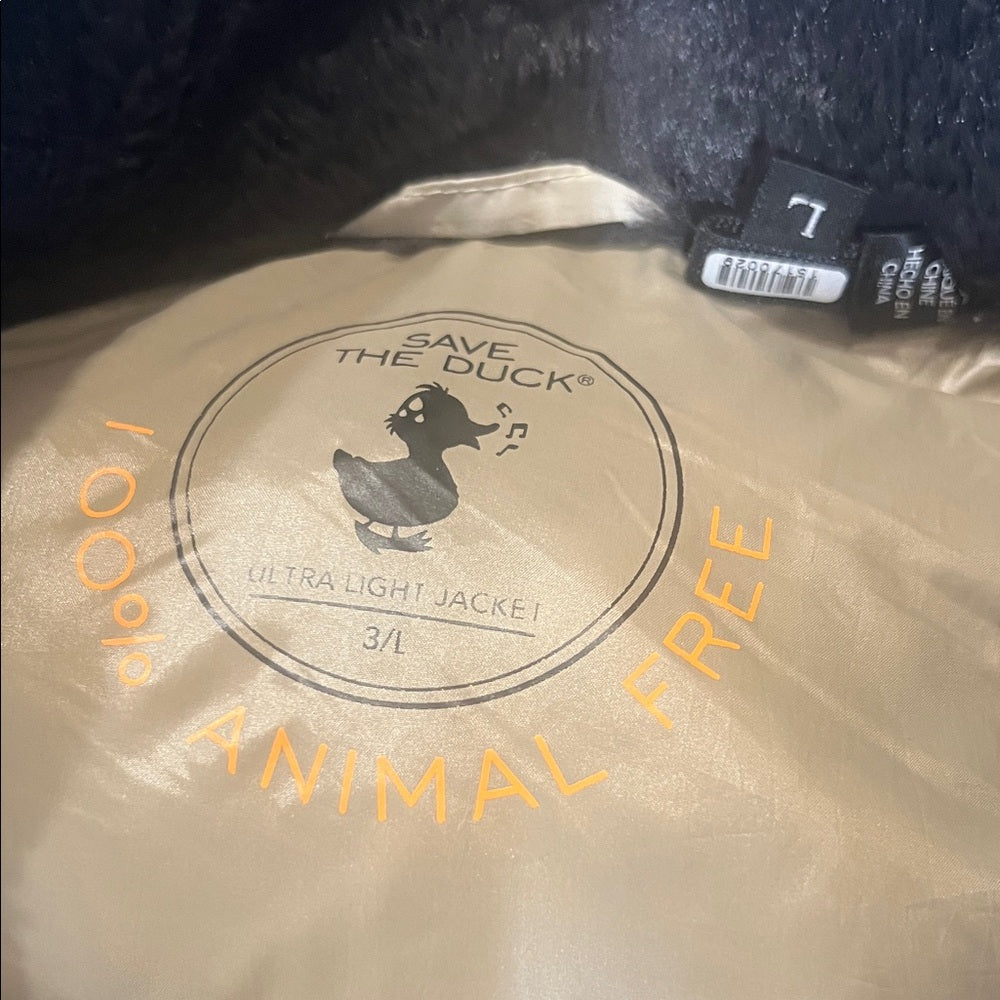 SAVE THE DUCK Beige Puffer Jacket