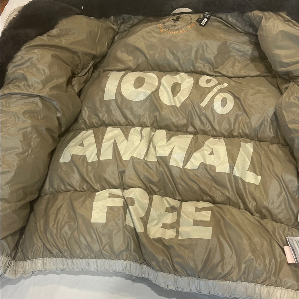 SAVE THE DUCK Beige Puffer Jacket