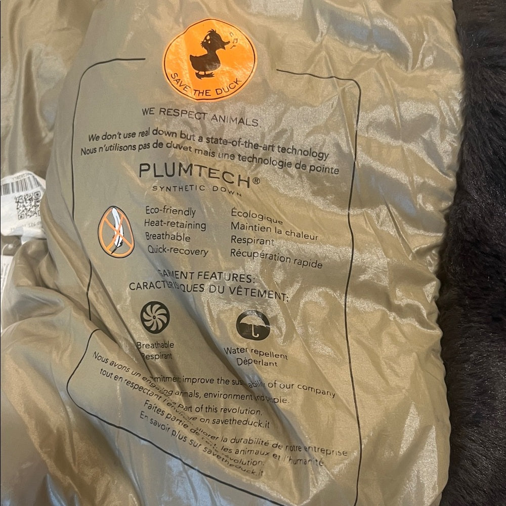 SAVE THE DUCK Beige Puffer Jacket