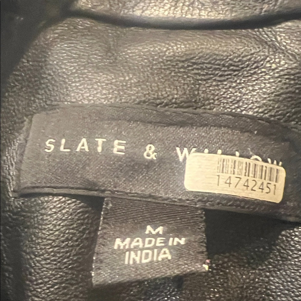 Slate & Willow Black Leather Jacket