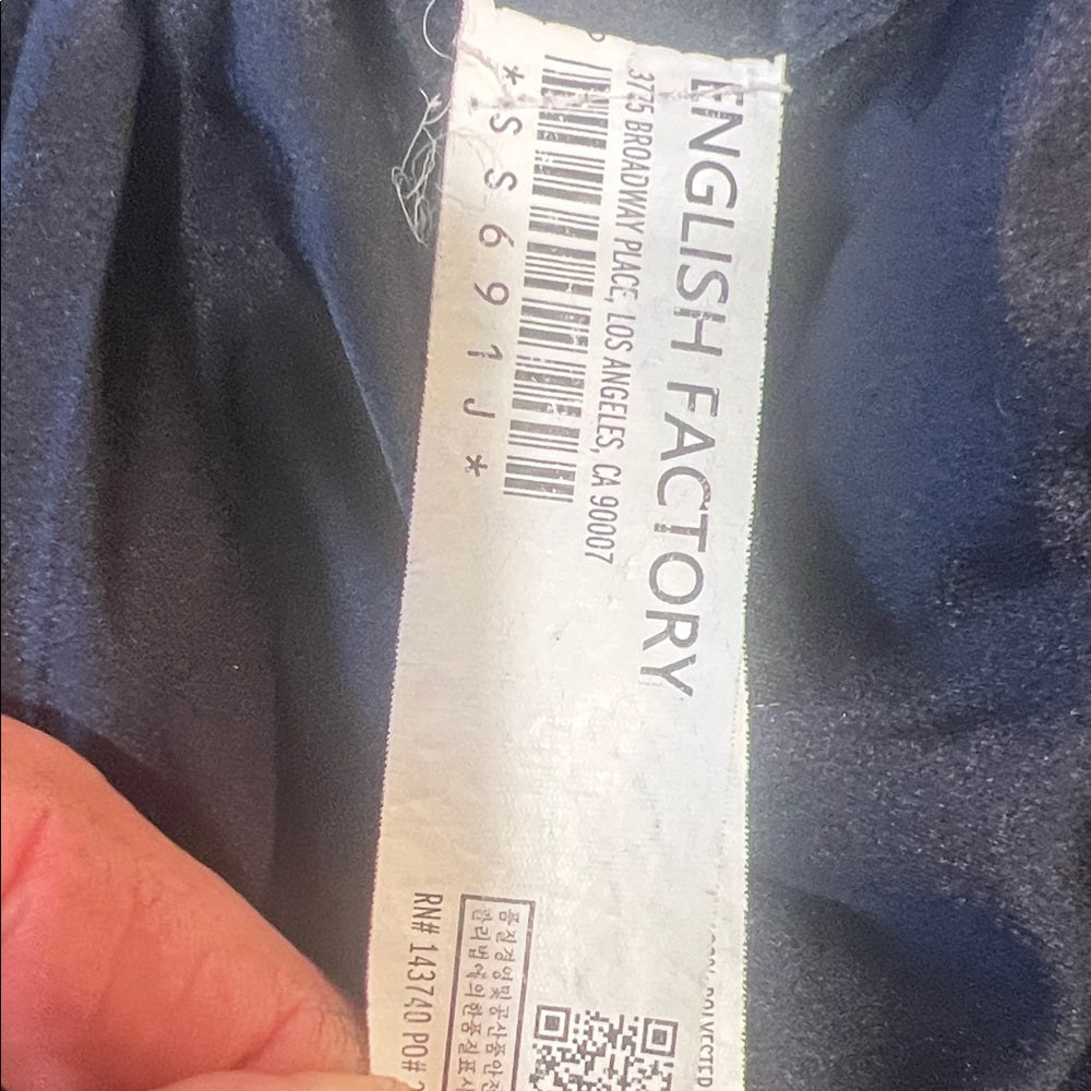 English Factory Navy Blazer with Gold Buttons