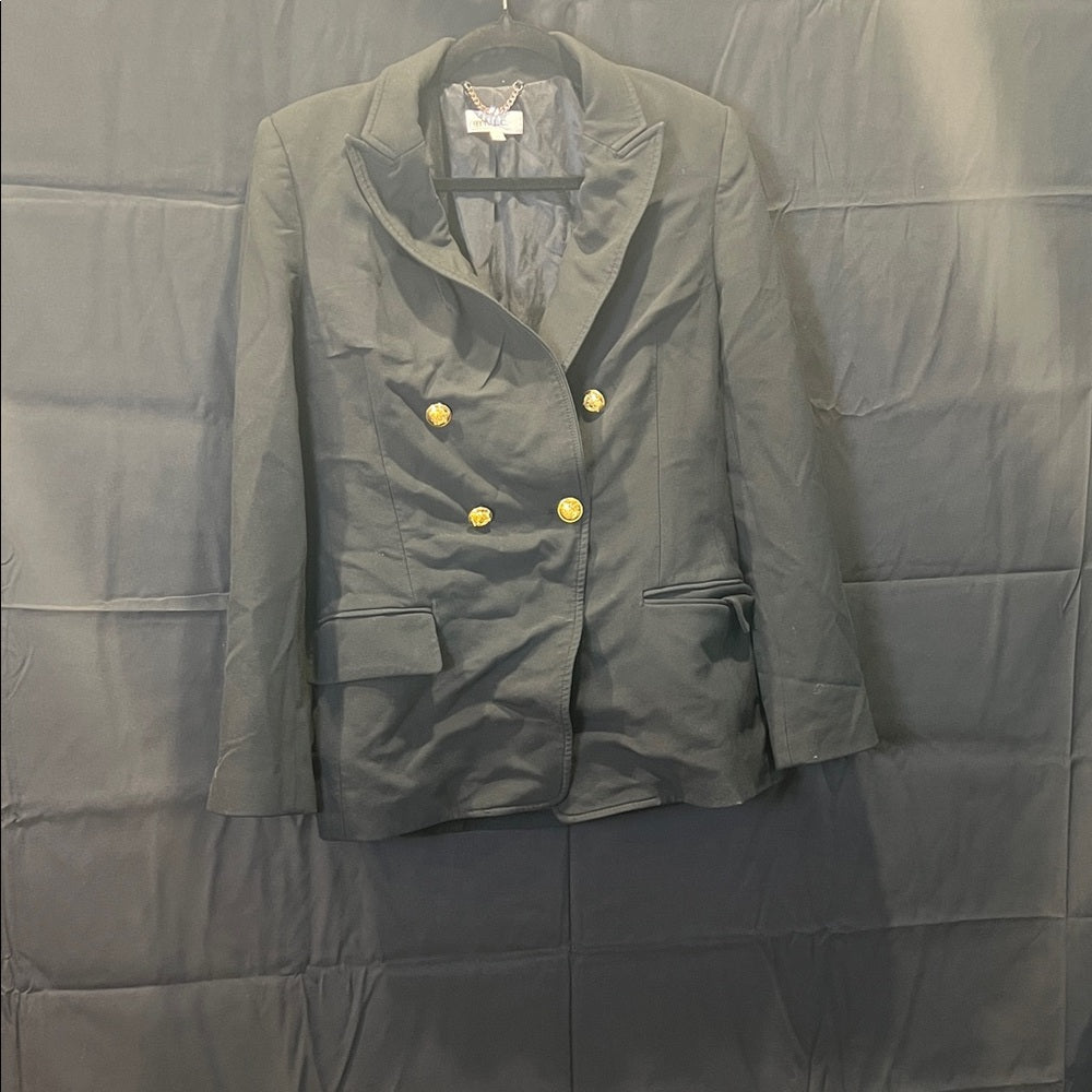 A.L.C. Charcoal Blazer with Gold Buttons