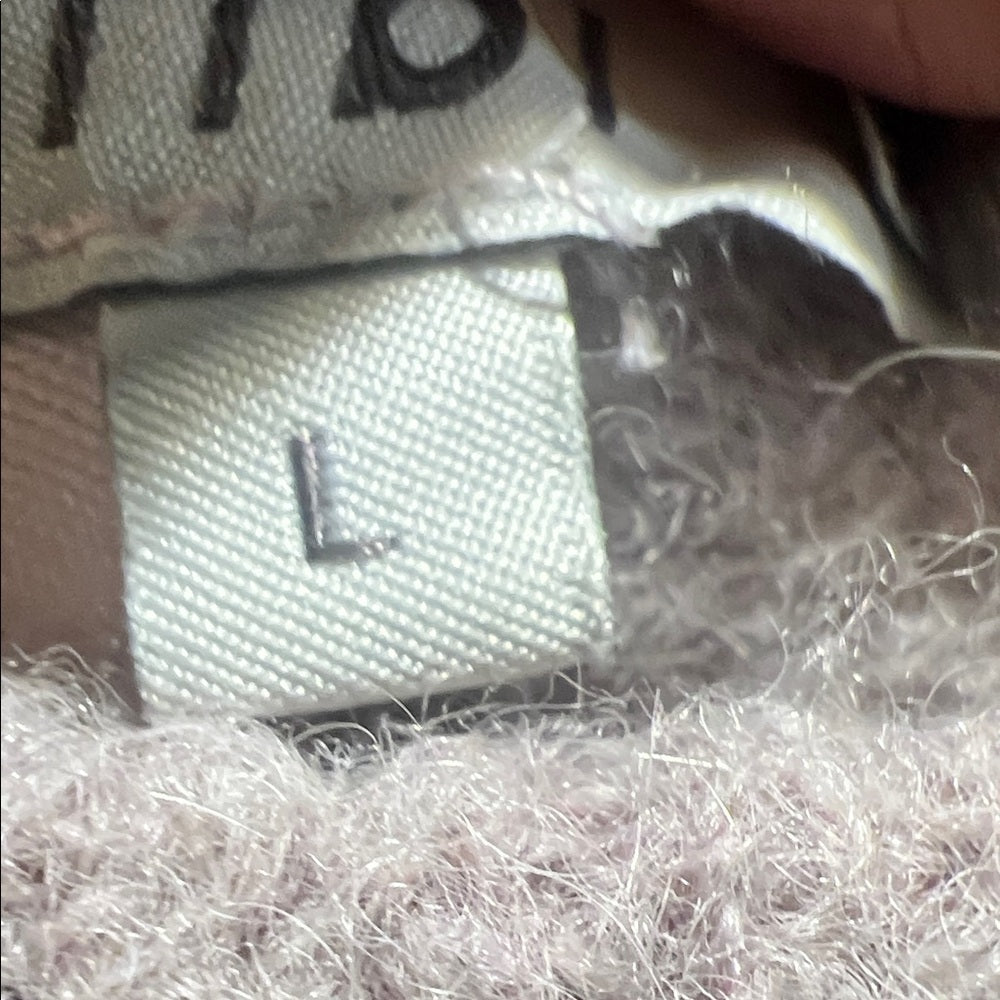 Tibi Textured Cream Crew Neck Alpaca Sweater