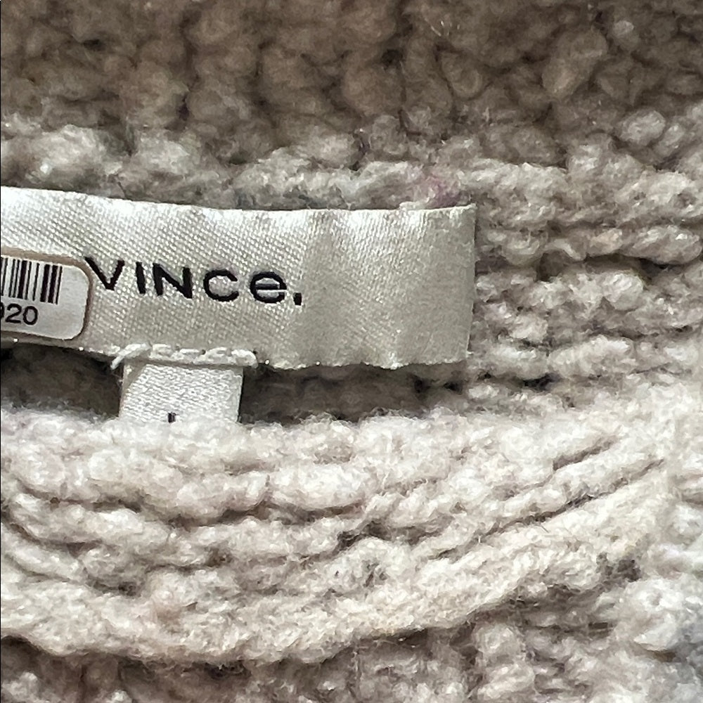 Vince Wool Cashmere Silk Funnel Neck Sweater