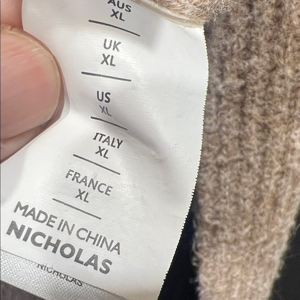 NICHOLAS Krissa Asymmetrical Alpaca & Merino Wool Sweater