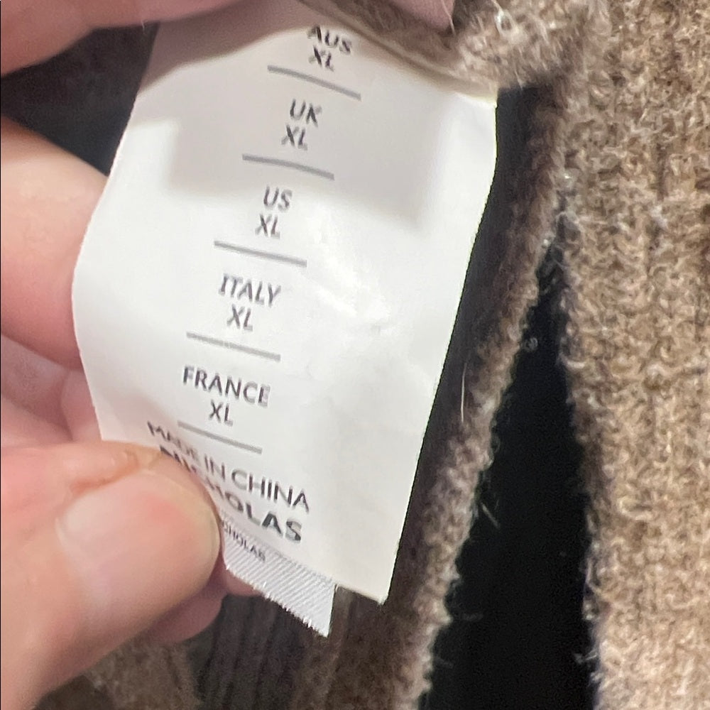 NICHOLAS Krissa Asymmetrical Alpaca & Merino Wool Sweater