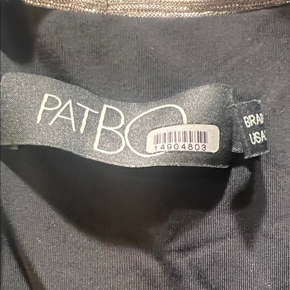 PatBO Metallic Silver Tie-Front Cardigan