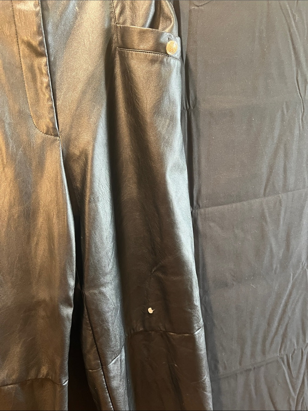 Derek Lam Black Faux Leather Pants