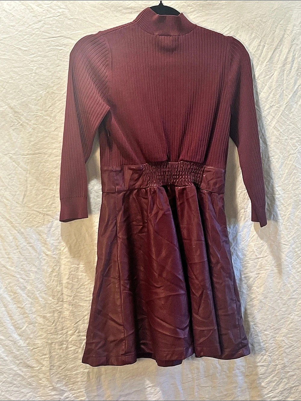 Shoshanna Burgundy Midi Dress Size Medium Like New