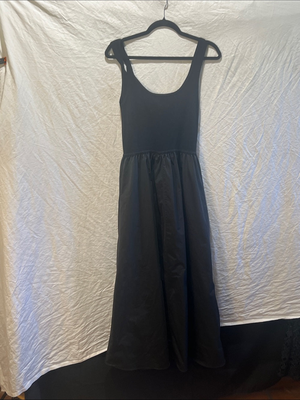 Derek Lam 10 Crosby Moon Bolero Mixed Media Dress Black Medium