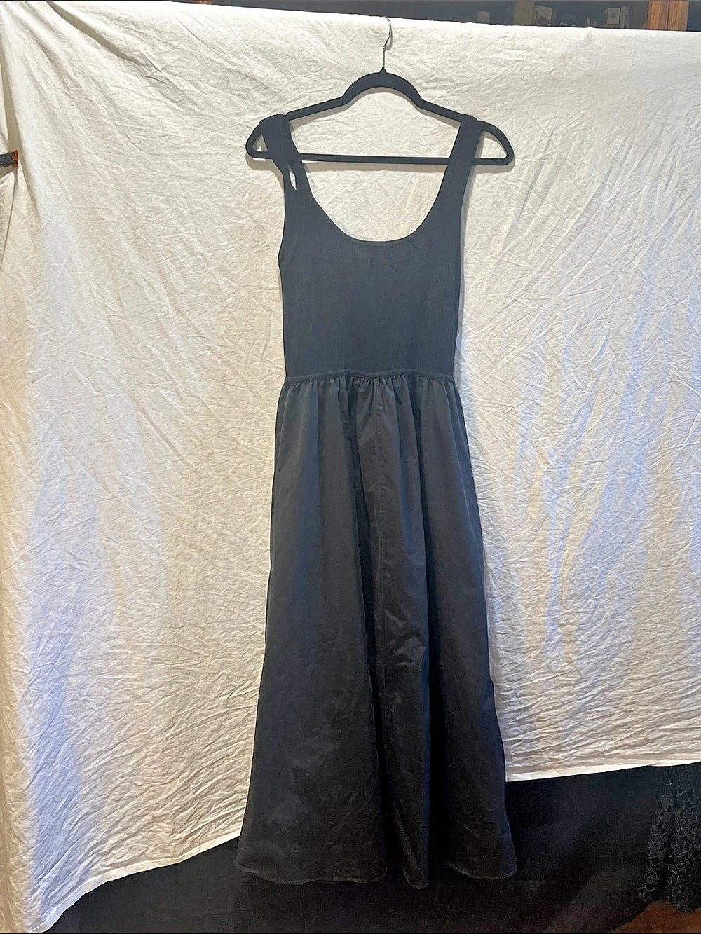 Derek Lam 10 Crosby Moon Bolero Mixed Media Dress Black Medium