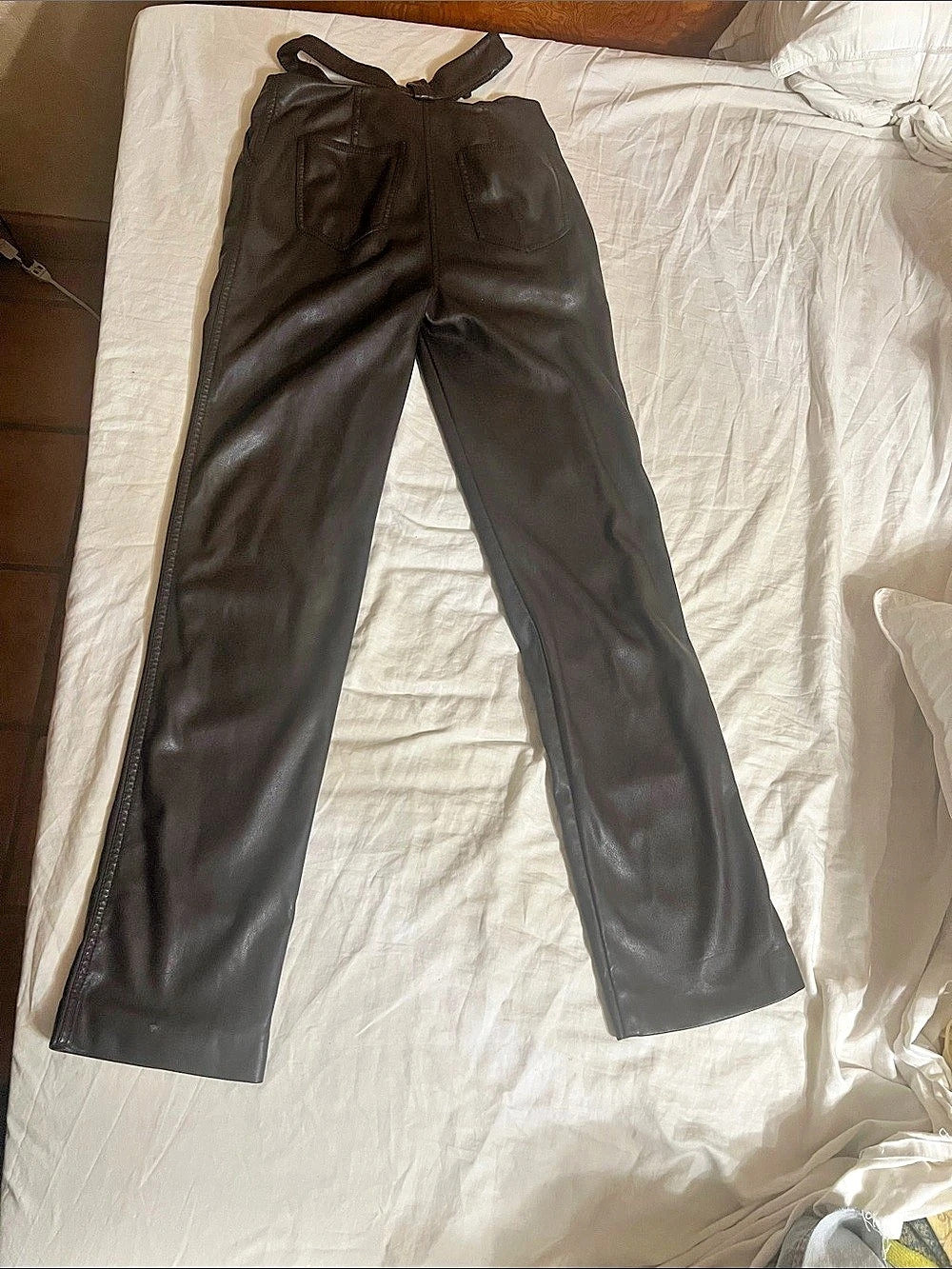 Jonathan Simkhai Amelia Vegan Leather Pants Black Size 0
